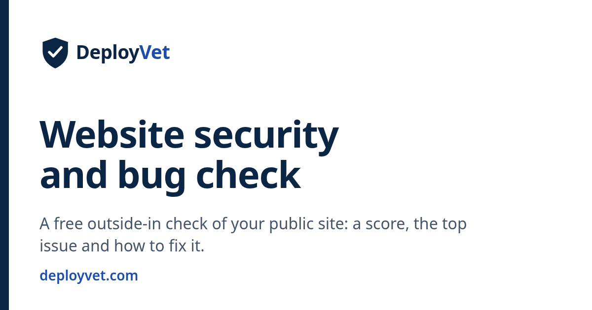 I'm a beginner and I built a free tool that checks Lovable, Bolt and Replit apps for common security